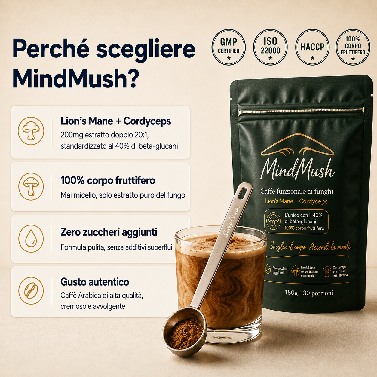 MindMush — Caffè funzionale ai funghi
