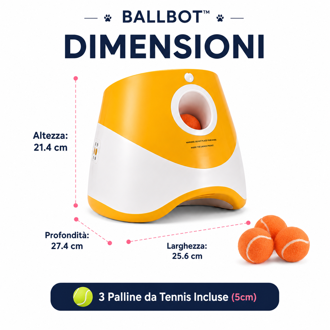 BallBot™ | Lancia Palline Automatico per Cani