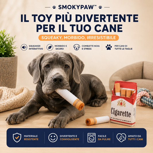 SmokyPaw™ | Il Toy Più Divertente per il Tuo Cane