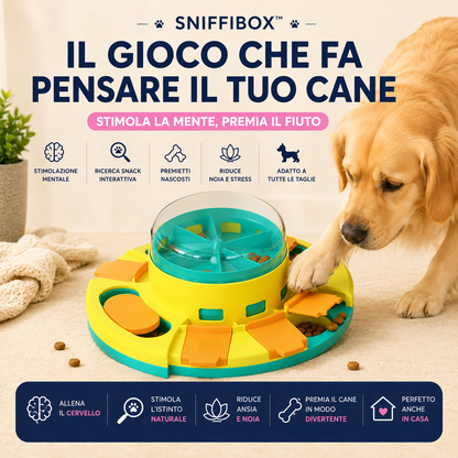 SniffiBox™ | Gioco Interattivo a Cassettini per Cani