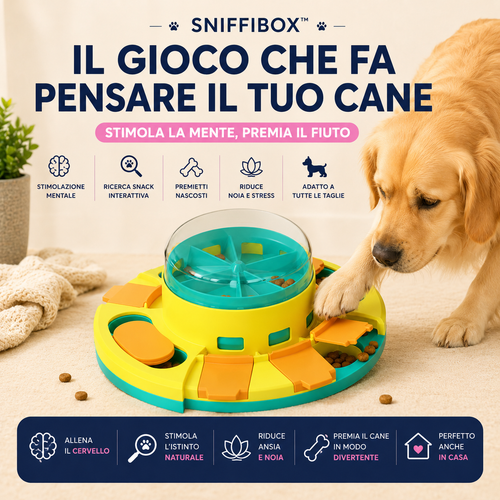 SniffiBox™ | Gioco Interattivo a Cassettini per Cani