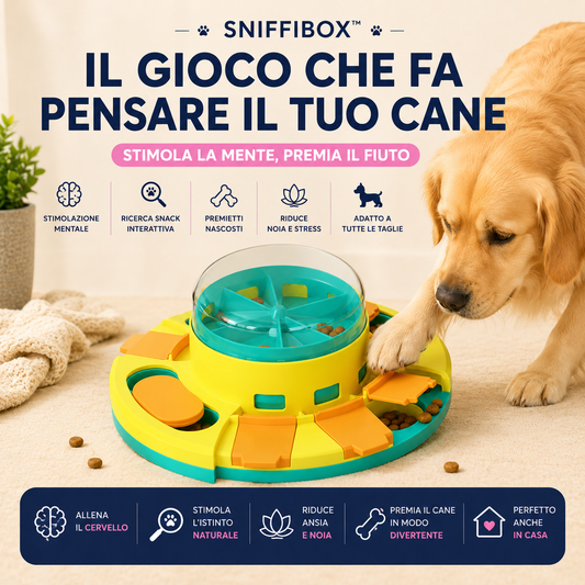 SniffiBox™ | Gioco Interattivo a Cassettini per Cani